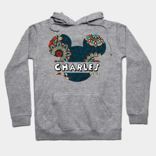 Charles Name With Seamless Pattern Hoodie